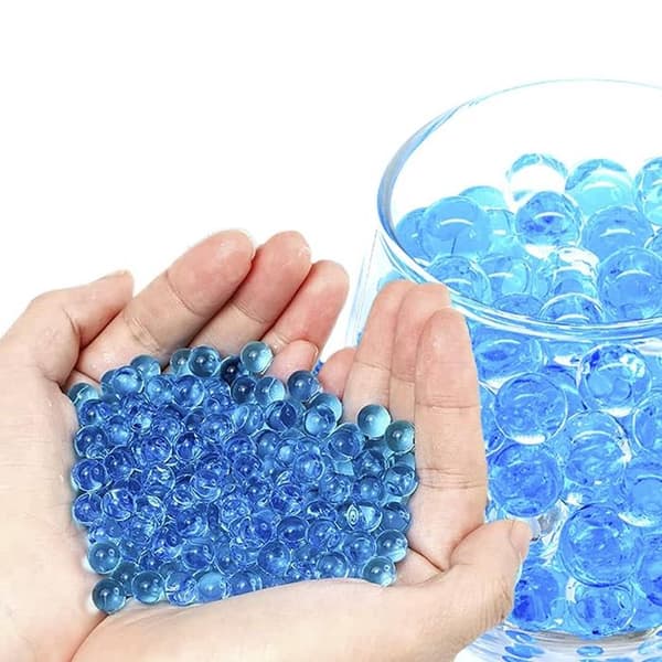 Hydrogelvattenbollar 7-8 mm för blompistol 40000 st - blå