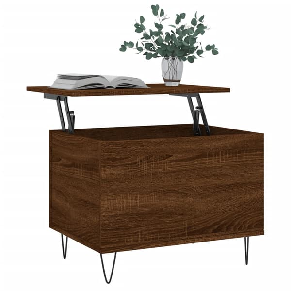 vidaXL Soffbord brun ek 60x44,5x45 cm