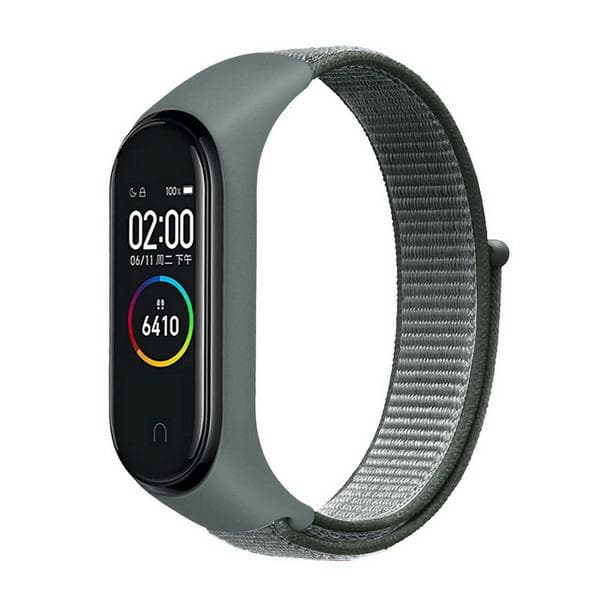 Beline NylonLoop-rem til Mi Band 7/6/5/4/3 Grå