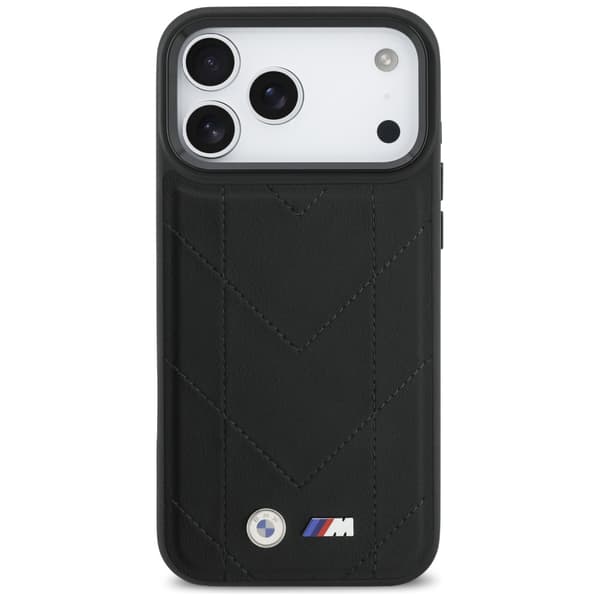 BMW M Quiltet Logo MagSafe-cover til iPhone 17 Pro Max, sort