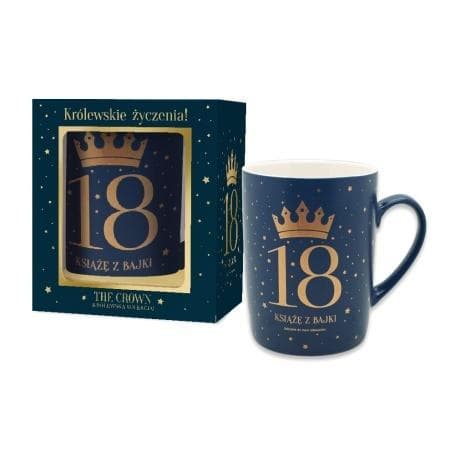 Det marineblå krus Crown-18M