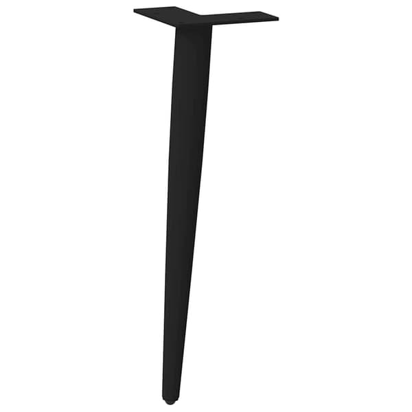 vidaXL sofabordben, 4 stk., sort, 30-31 cm, stål