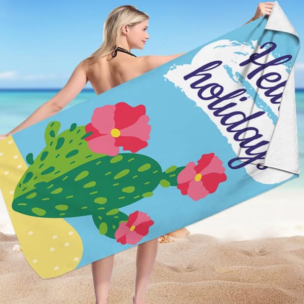 HELLO HOLIDAYS rektangulär strandhandduk 150x70 REC54WZ2