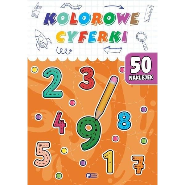 Pulmapelit. Värikkäät numerot + 50 numerotarraa