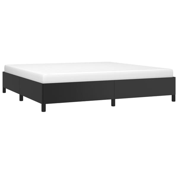 vidaXL sengestel sort 200x200 cm kunstlæder
