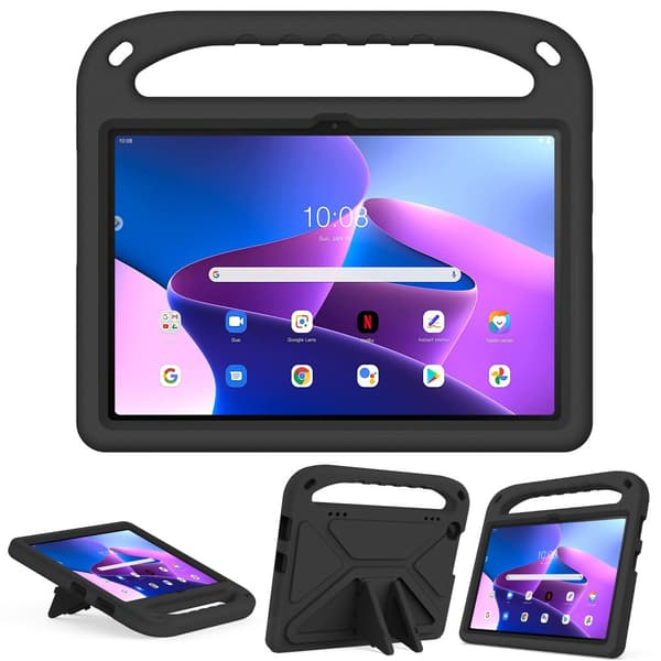 Lenovo Tab M10 10.1 Gen 3 Barnfodral med Handtag, Svart