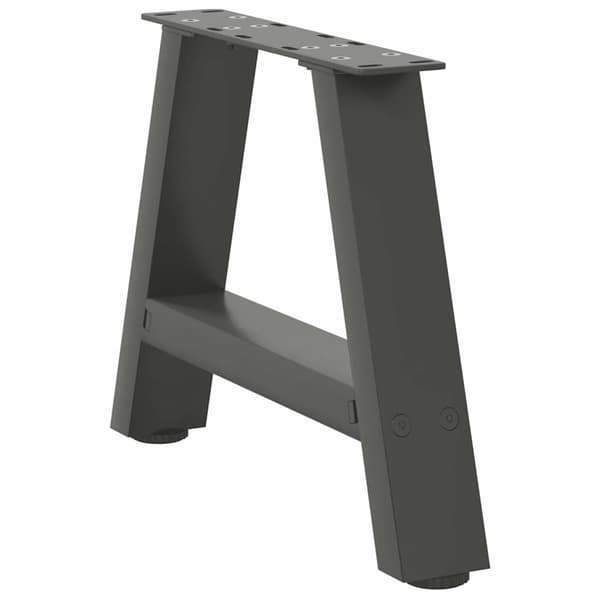 vidaXL Soffbordsben, 2 st, Antracit, 40x(30-31) cm, Stål