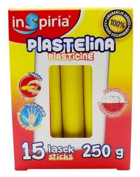 Gul plasticine 15 pinnar 250g