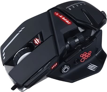 Mad Catz RAT 6+ USB-mus sort (MR04DCINBL000-0)