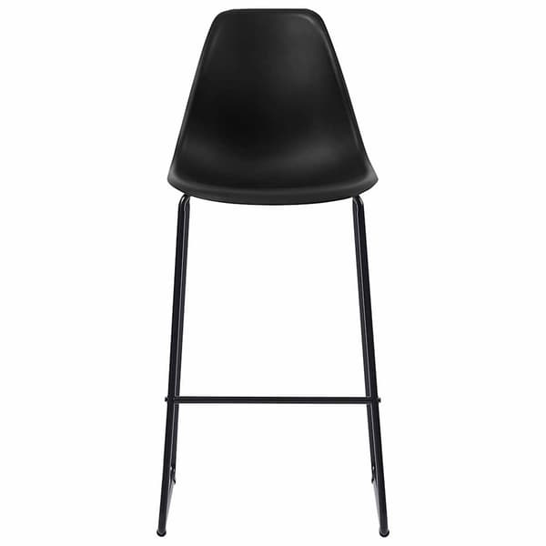 vidaXL 3-delat barset plast svart