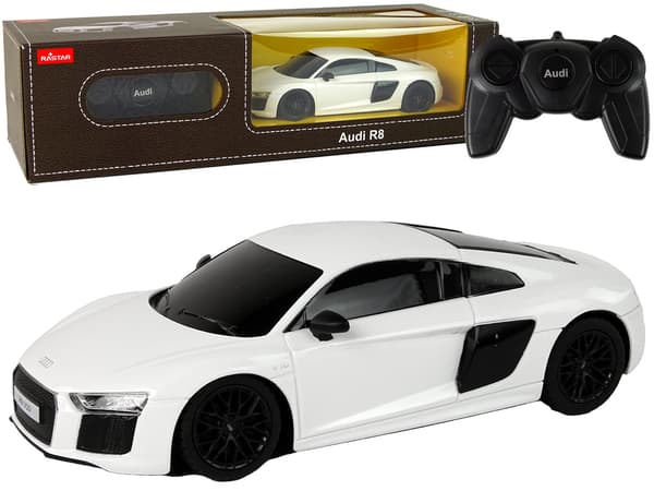 Radiostyrd bil Audi R8 1:24 Rastar Vit