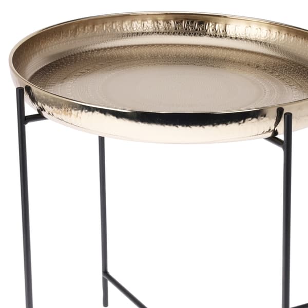 Lille sidebord i guldmetal 35xh36