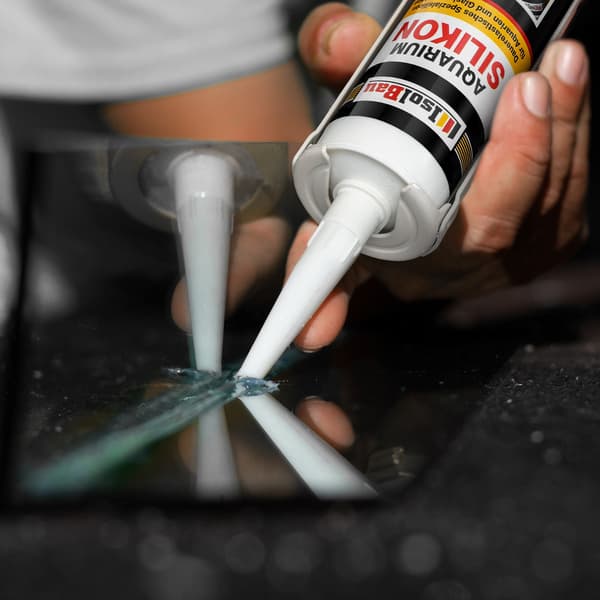IsolBau Sort Akvariesilikone 48 x 300ml