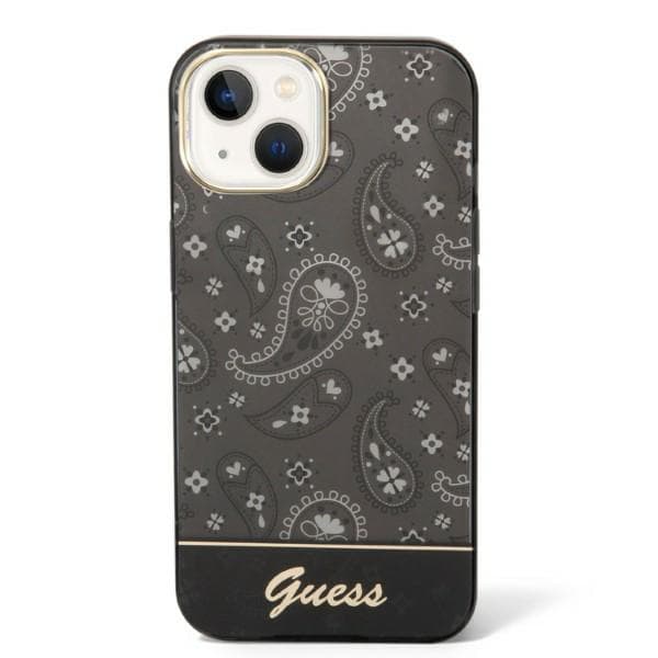 Guess Bandana Paisley-etui til iPhone 14 Plus, sort
