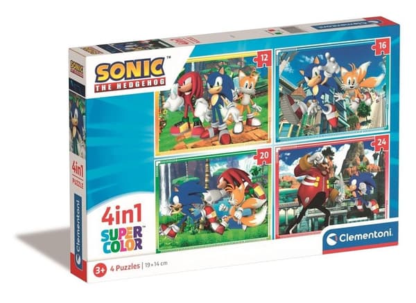 4-in-1 Super Color Sonic -palapeli