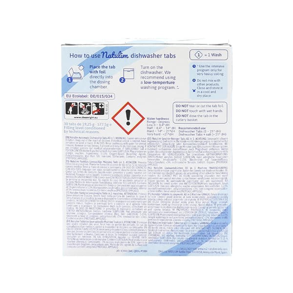 Natulim, Eco diskmaskinstabletter 6 i 1, 30 st