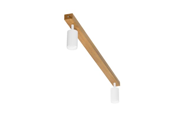 Moderne hvid lampe - 2 x GU10 - L=90 cm