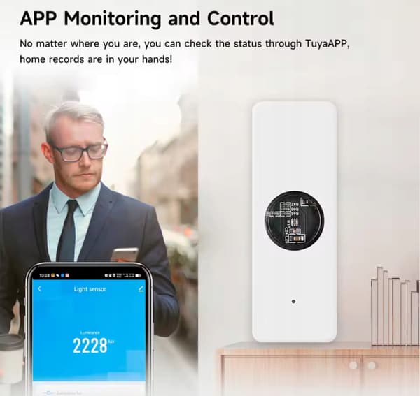 Ljusintensitetsmätare Sensor ZIGBEE Tuya Smart Gateway