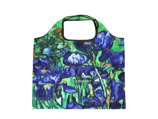 Carmani, polyester, vikbar shoppingkasse 40x70cm - VAN Gogh/Iriser