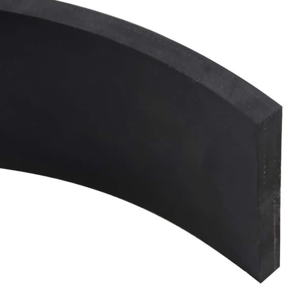 vidaXL gummikant til sneplov sort 80x10x1 cm