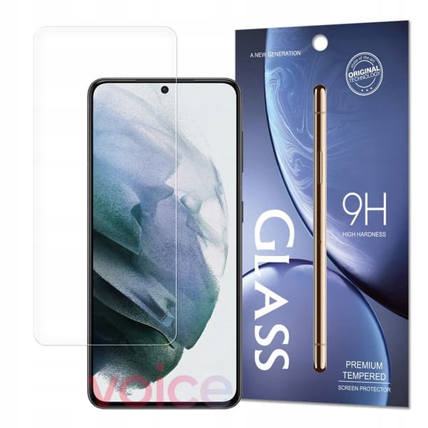 Etui til SAMSUNG GALAXY S21 Bagside Sort Mat Silikone + Glas