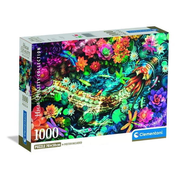 1000 bitars pussel. Kompakt Koi River