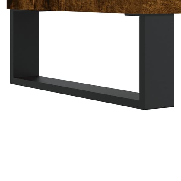 vidaXL kommode, røget eg, 60x35x70 cm, træbaseret materiale