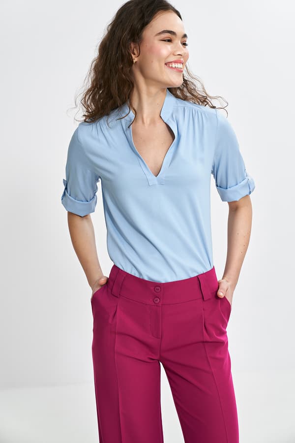 Vida byxor med veck - fuchsia 40
