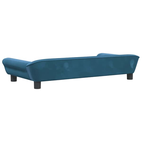 vidaXL Barnsoffa blå 100x50x26 cm sammet