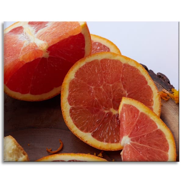 Lærredstryk Køkken Rød Orange 100x80