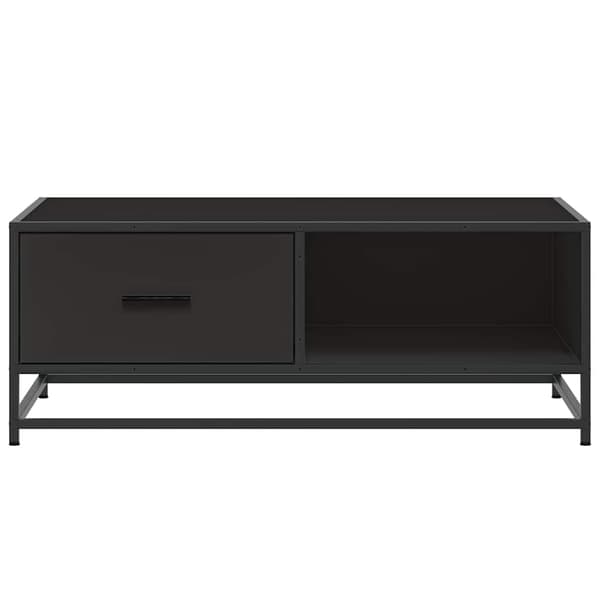vidaXL sofabord, sort, 90x57x35 cm, træbaseret materiale