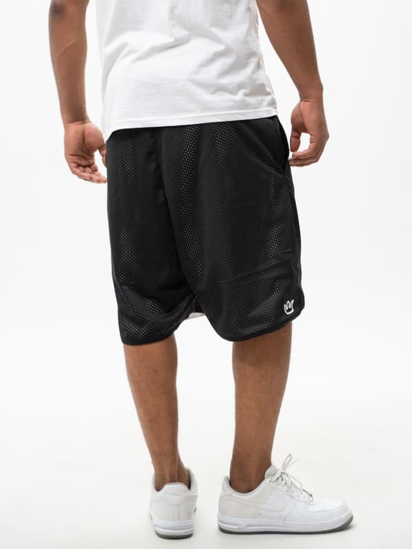 Jigga Wear Small Outline Vendbare Shorts Sort/Hvid M