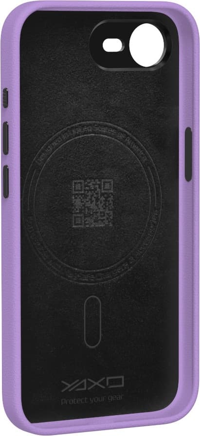 Yaxo Læder Gear Slim Etui til Apple iPhone 17e Neon Violet (YMALGSLCI17E01PR)