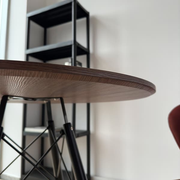 PARIS BLACK DTW runt bord 80 cm ask
