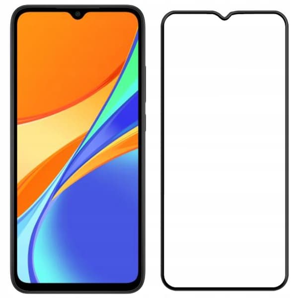Härdat glas för XIAOMI REDMI 9A / 9C helskärmstäckande glas 5D 9H