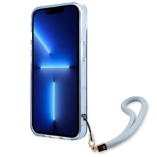 Guess Translucent Step-skal till iPhone 13 mini, Blå