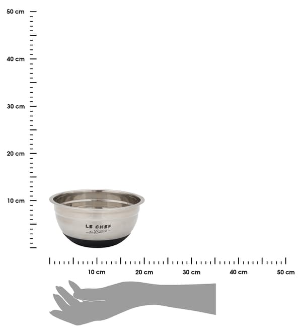 Liukumaton teräskulho
