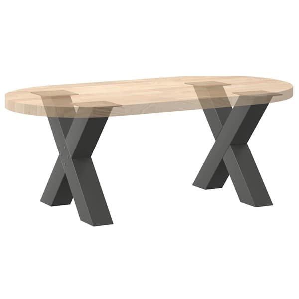 vidaXL X-formede sofabordsben 2 stk. antracit