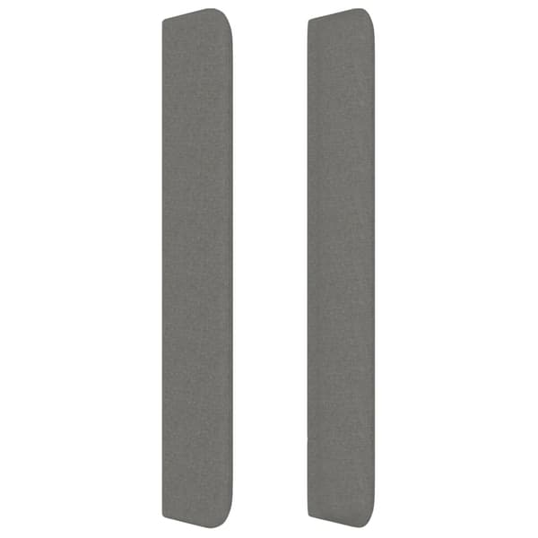 vidaXL Vingad nackstöd mörkgrå 183x16x118/128 cm tyg