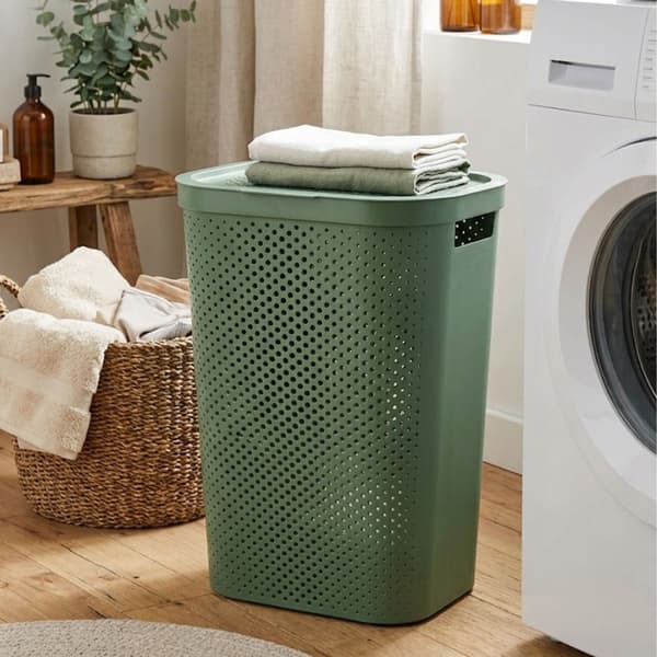 CURVER INFINITY vasketøjskurv grøn 60 L