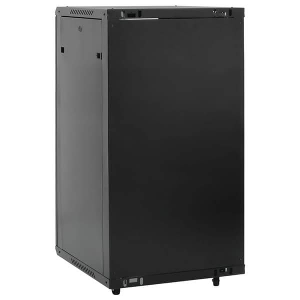 vidaXL serverskab, 22U, 19", IP20, sort, 60x60x120 cm