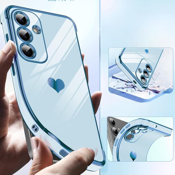 Etui til Samsung Galaxy S25 FE, Electro heart, blå
