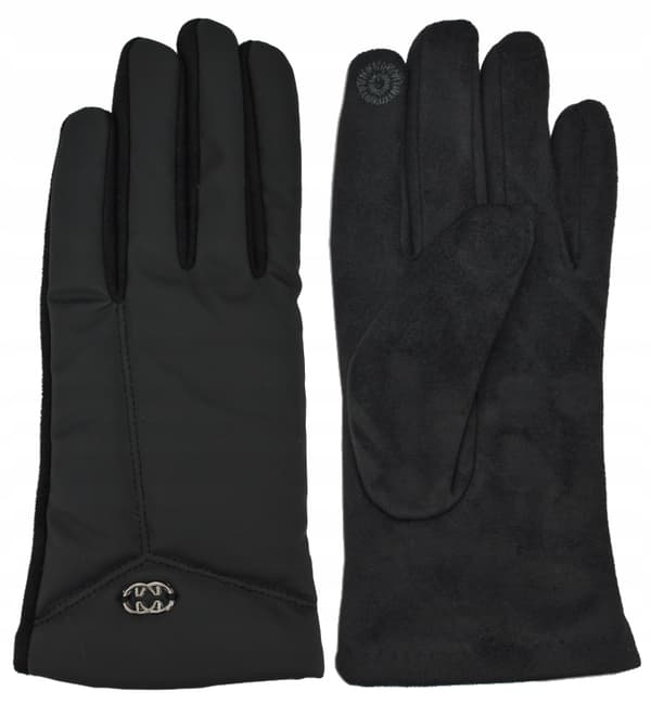 DAME VINTER ELEGANTE RINGHANDSKER SORT 23 CM V030F