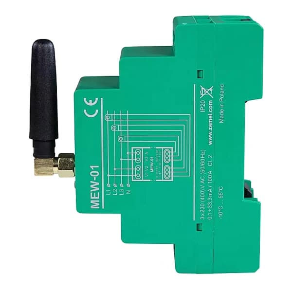 SUPLA Wi-Fi 1F+N Elmåler med antenne