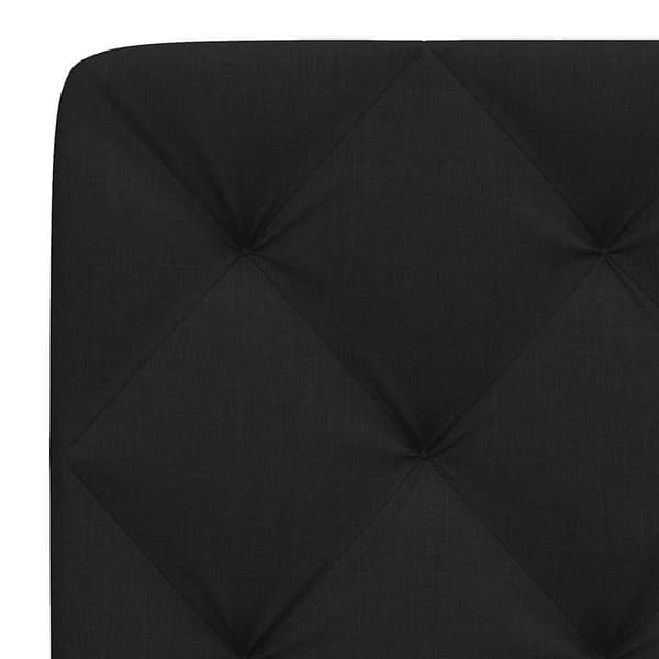 vidaXL hovedgærdehynde, sort, 120 cm, stof