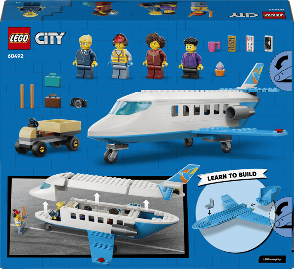 LEGO City Passagerarflygplan 118-delars set (60492)