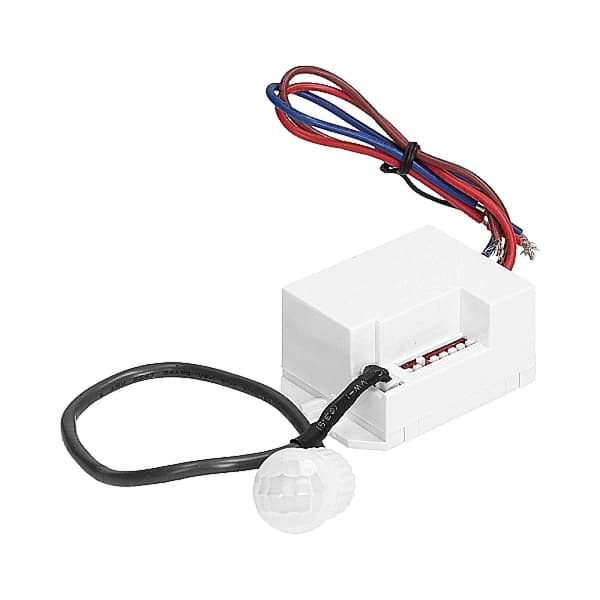 Utanpåliggande LED-rörelsesensor med extern sensor 360° 800W 230V