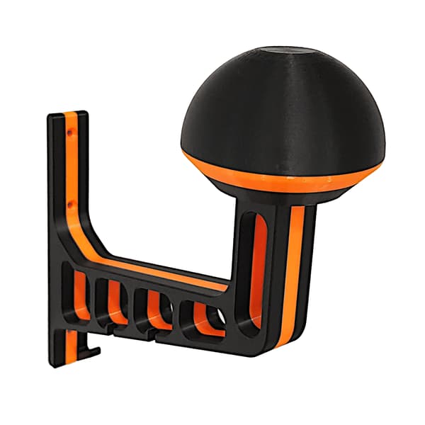 V1 Motorcykelhjelmkrogholder Sort og Orange