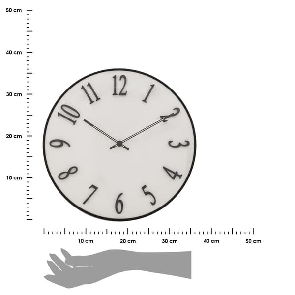 Edgar vægur 35 cm hvid