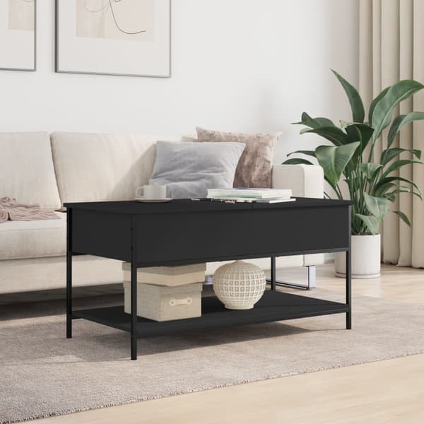 vidaXL sofabord, sort, 100x50x50 cm